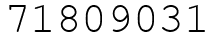 Число 71809031.
