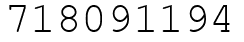 Число 718091194.