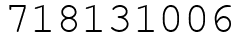 Число 718131006.