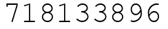 Число 718133896.
