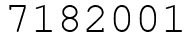 Число 7182001.