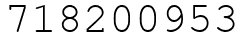 Число 718200953.