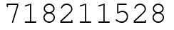 Число 718211528.