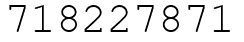 Число 718227871.