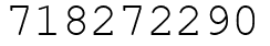 Число 718272290.