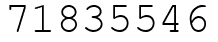 Число 71835546.