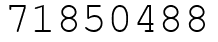 Число 71850488.