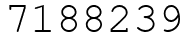 Число 7188239.