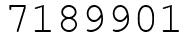 Число 7189901.