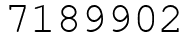 Число 7189902.