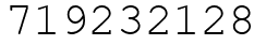 Число 719232128.