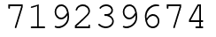 Число 719239674.