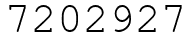 Число 7202927.