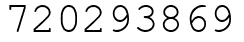 Число 720293869.