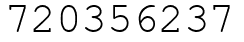 Число 720356237.