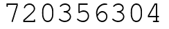 Число 720356304.