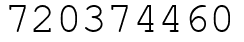 Число 720374460.