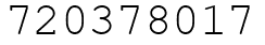 Число 720378017.
