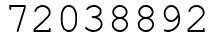 Число 72038892.