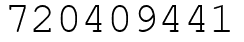 Число 720409441.