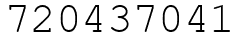 Число 720437041.
