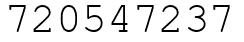 Число 720547237.