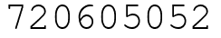 Число 720605052.