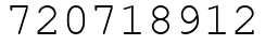 Число 720718912.