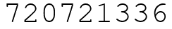 Число 720721336.