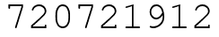 Число 720721912.