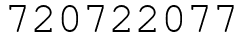 Число 720722077.