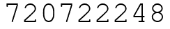 Число 720722248.