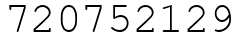 Число 720752129.