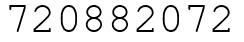 Число 720882072.