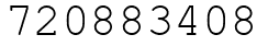 Число 720883408.