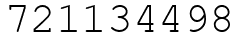 Число 721134498.