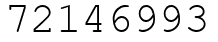 Число 72146993.