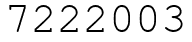 Число 7222003.