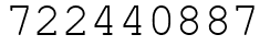 Число 722440887.