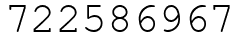 Число 722586967.