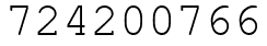 Число 724200766.