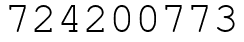 Число 724200773.