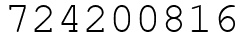 Число 724200816.