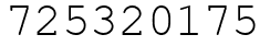 Число 725320175.