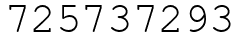 Число 725737293.