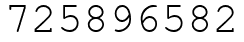 Число 725896582.