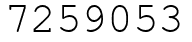 Число 7259053.