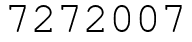 Число 7272007.