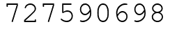 Число 727590698.