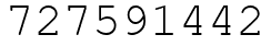 Число 727591442.